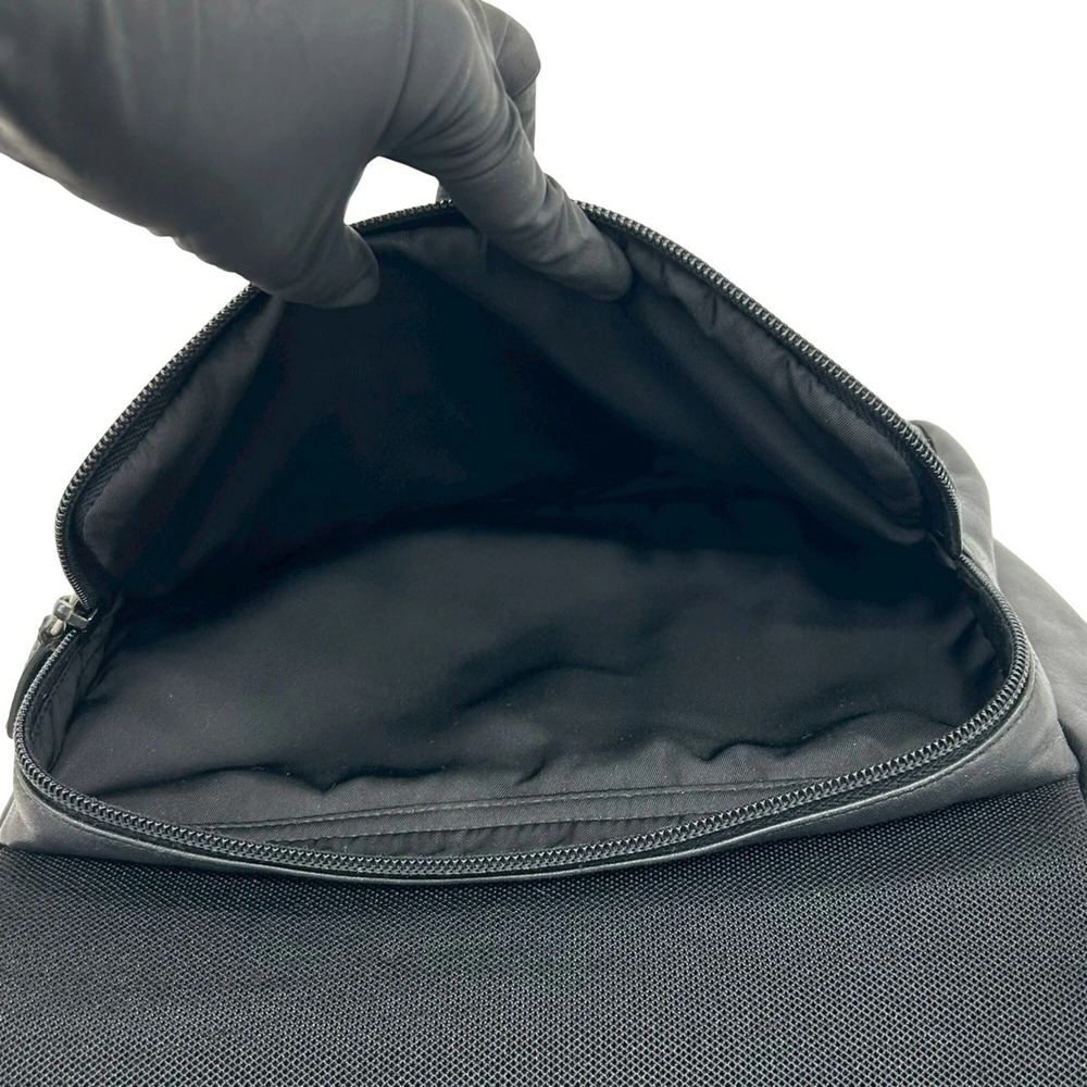 PRADA Black Leather Pochette Shoulder Bag - Picture 10 of 10